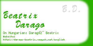 beatrix darago business card